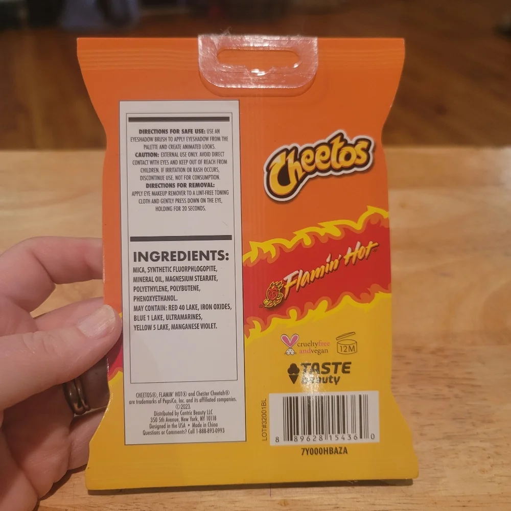 New Taste Beauty x Flamin Hot Cheetos Eyeshadow Palette
